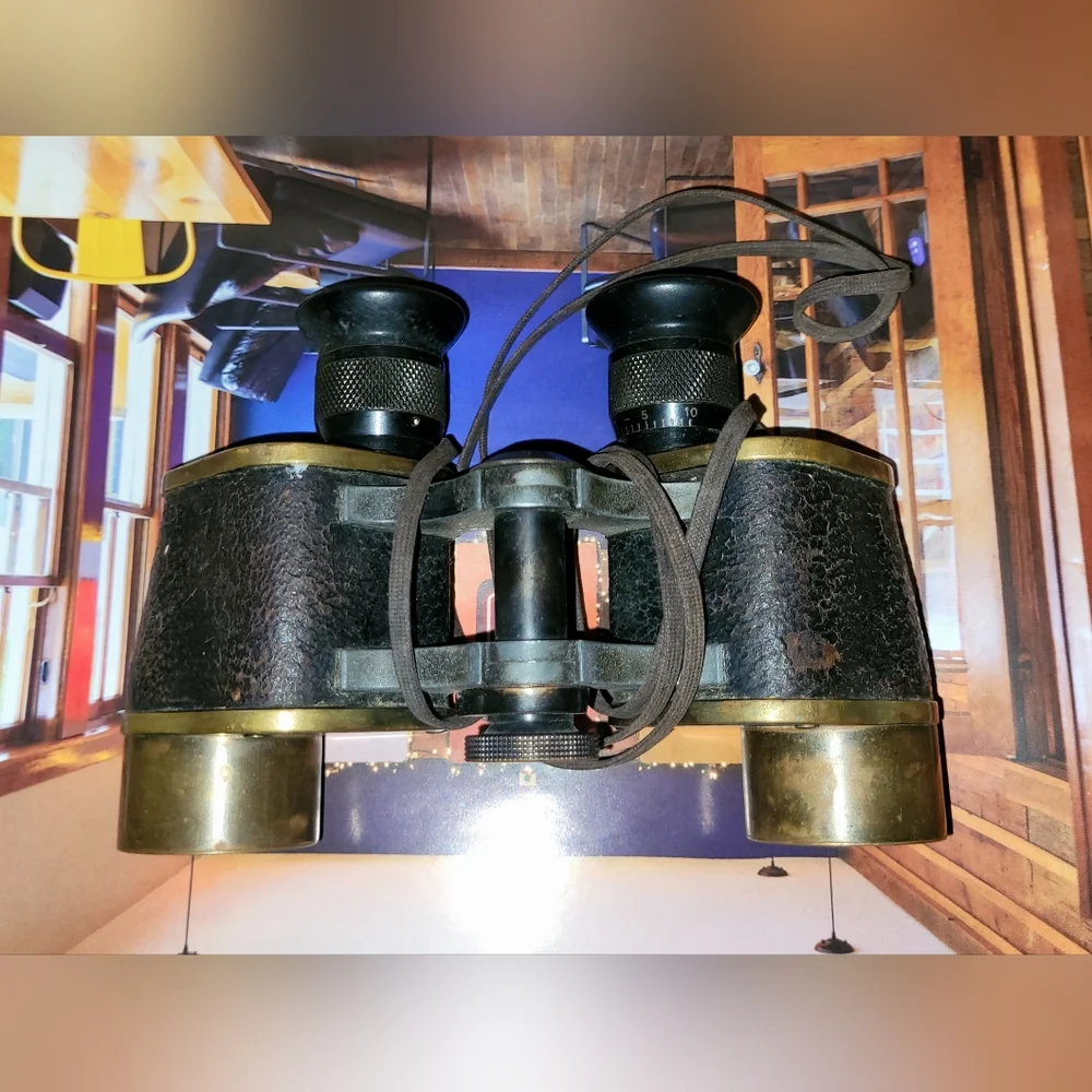 WW1-WW2 G. Rodenstock Binoculars Lumar 8x27 Artillery